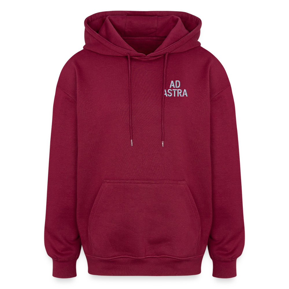 AD ASTRA Hoodie – Premium Oversized Unisex mit Stickdesign - Burgunderrot