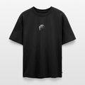 Premium Oversized Bio T-Shirt "Astronomy" – Mond-Print Unisex - Schwarz