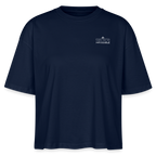 Motivierendes Boxy Shirt for Women | Engineered For Extremes | 100% Bio-Baumwolle - Navy