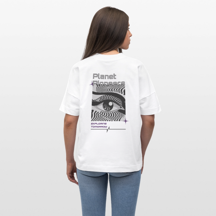 Exploring Tomorrow - Oversized Bio-T-Shirt (Bright) - Weiß