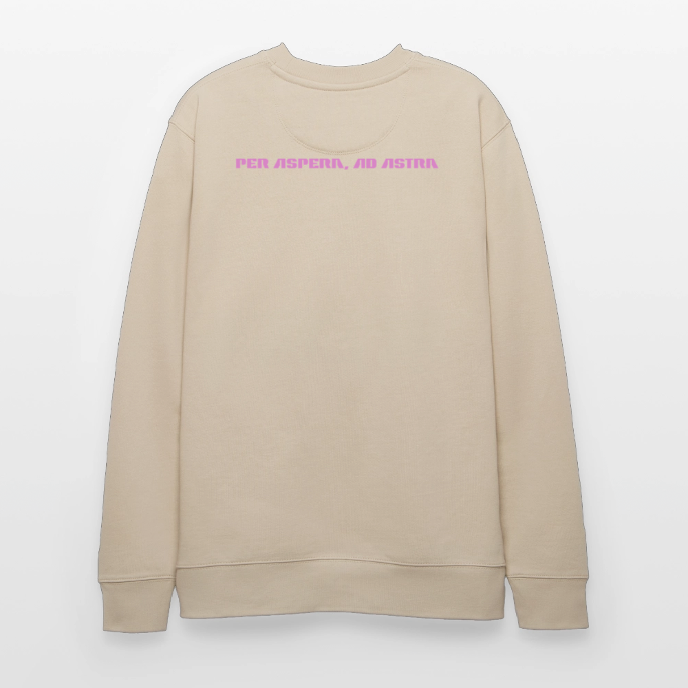 Bio Sweatshirt Unisex – Retro Comic „Show Me Your Booster Baby“ | SpaceX Starship Sweatshirt - Beige