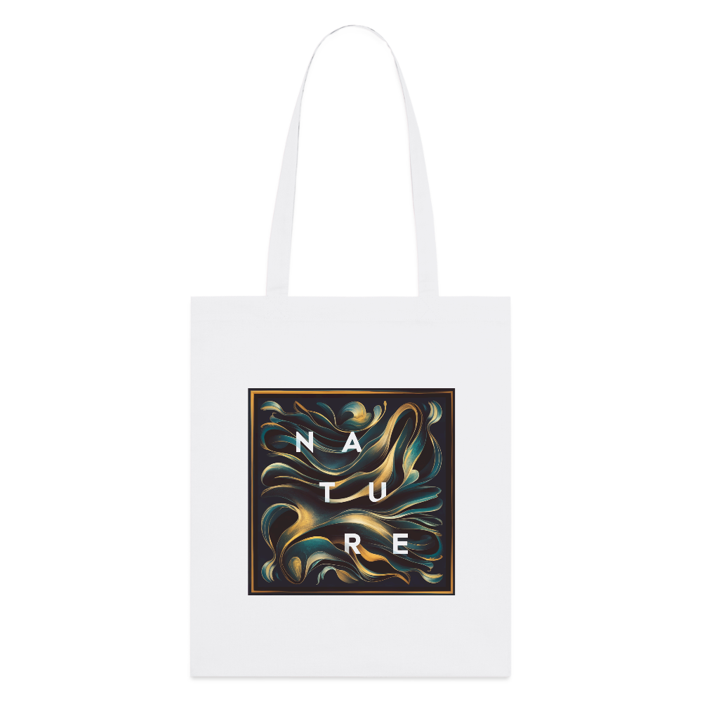 Nachhaltiger Bio-Jutebeutel mit einzigartigem Nature-Design | Mad by Nature - Weiß
