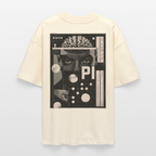 Cerebral Orbit Backprint – Premium Bio Oversized Unisex Shirt mit Gehirn- und Raumfahrt-Design
