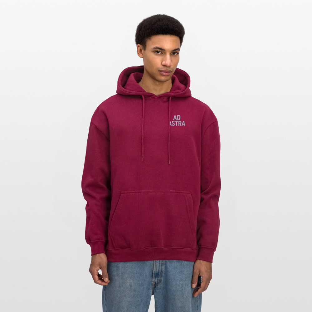 AD ASTRA Hoodie – Premium Oversized Unisex mit Stickdesign - Burgunderrot