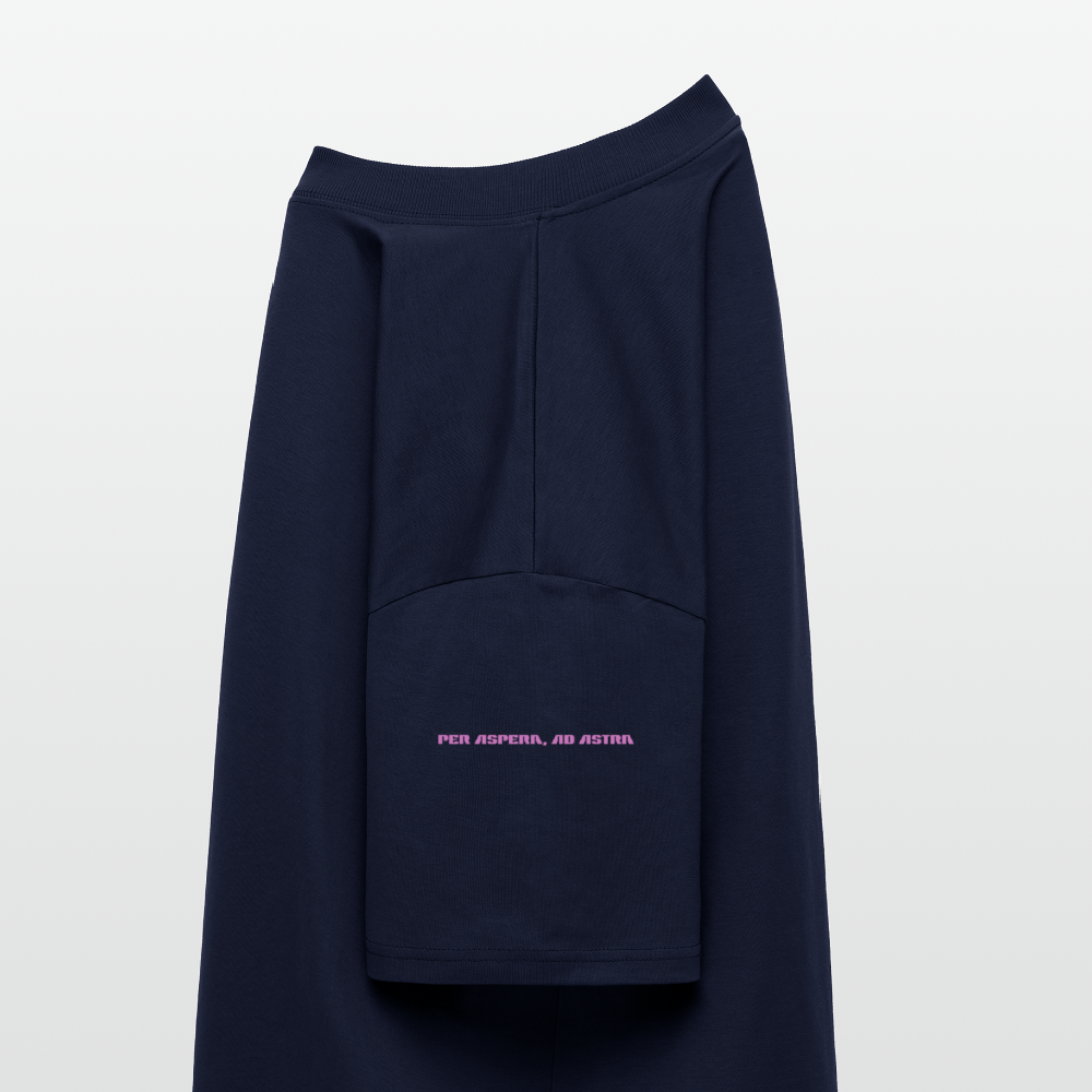 Oversized Shirt Unisex – "Show Me Your Booster Baby" | Space Comic Style | Bio-Baumwolle - Navy