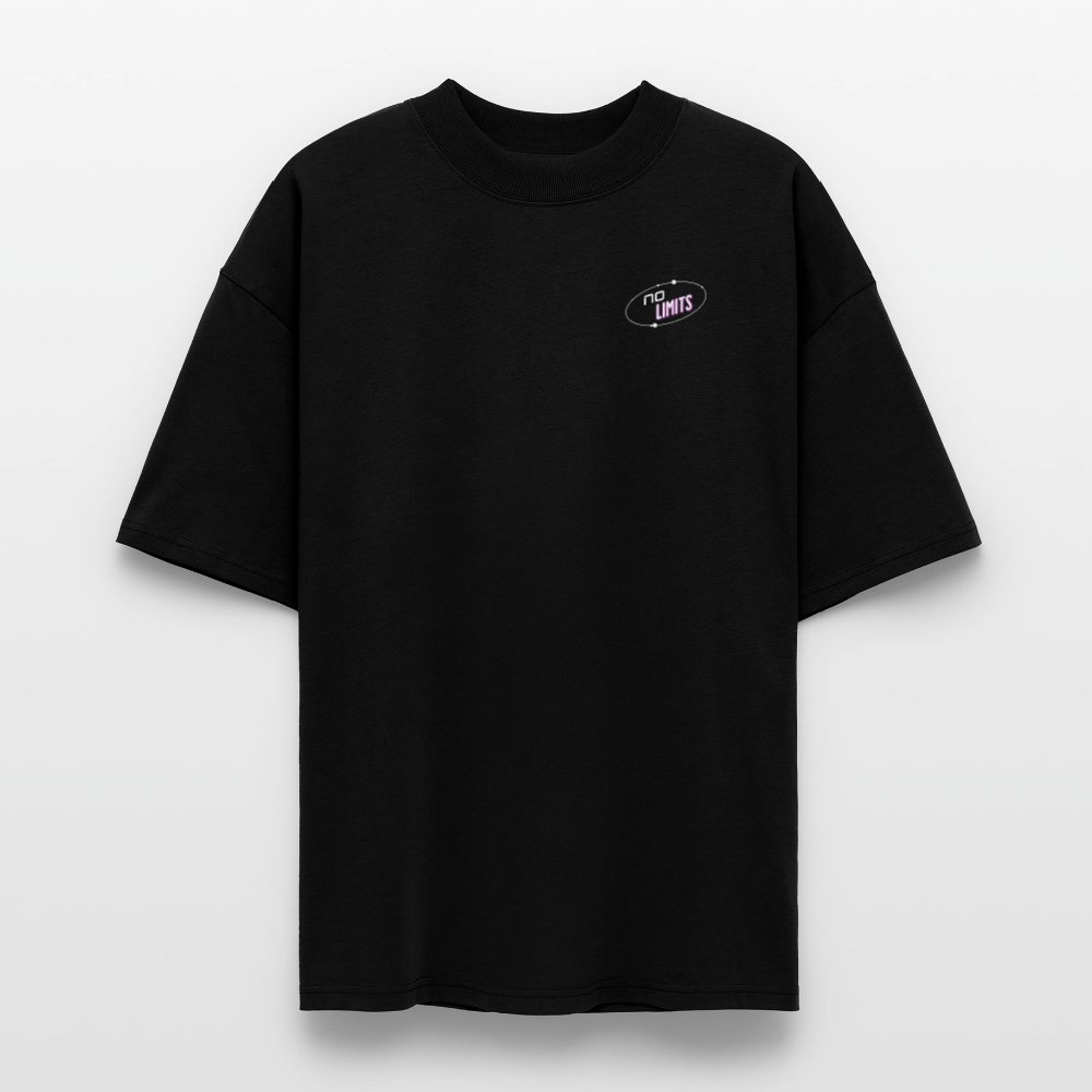 NO LIMITS Oversized Shirt | Astronaut Design für Space-Fans - Schwarz