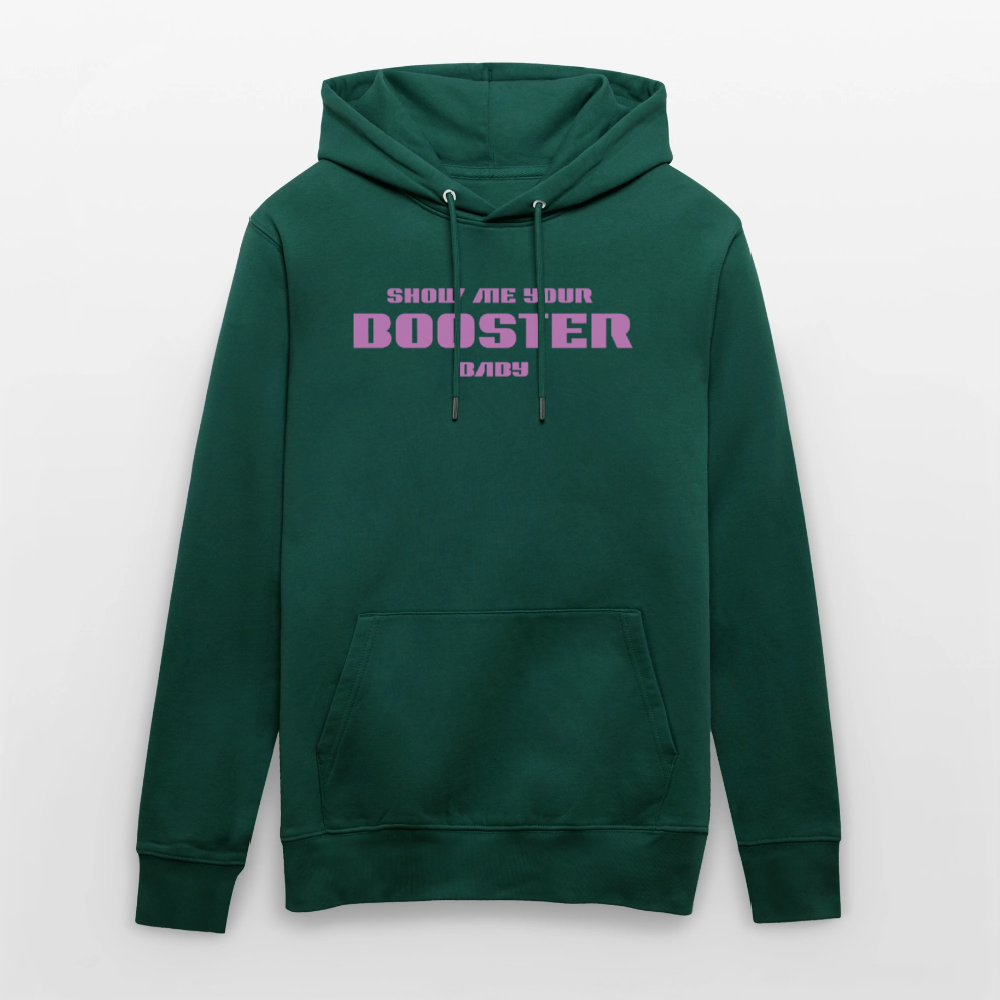 Unisex Hoodie Bio – "Show Me Your Booster Baby" | Astronauten-Vibes & Space-Look - Forest