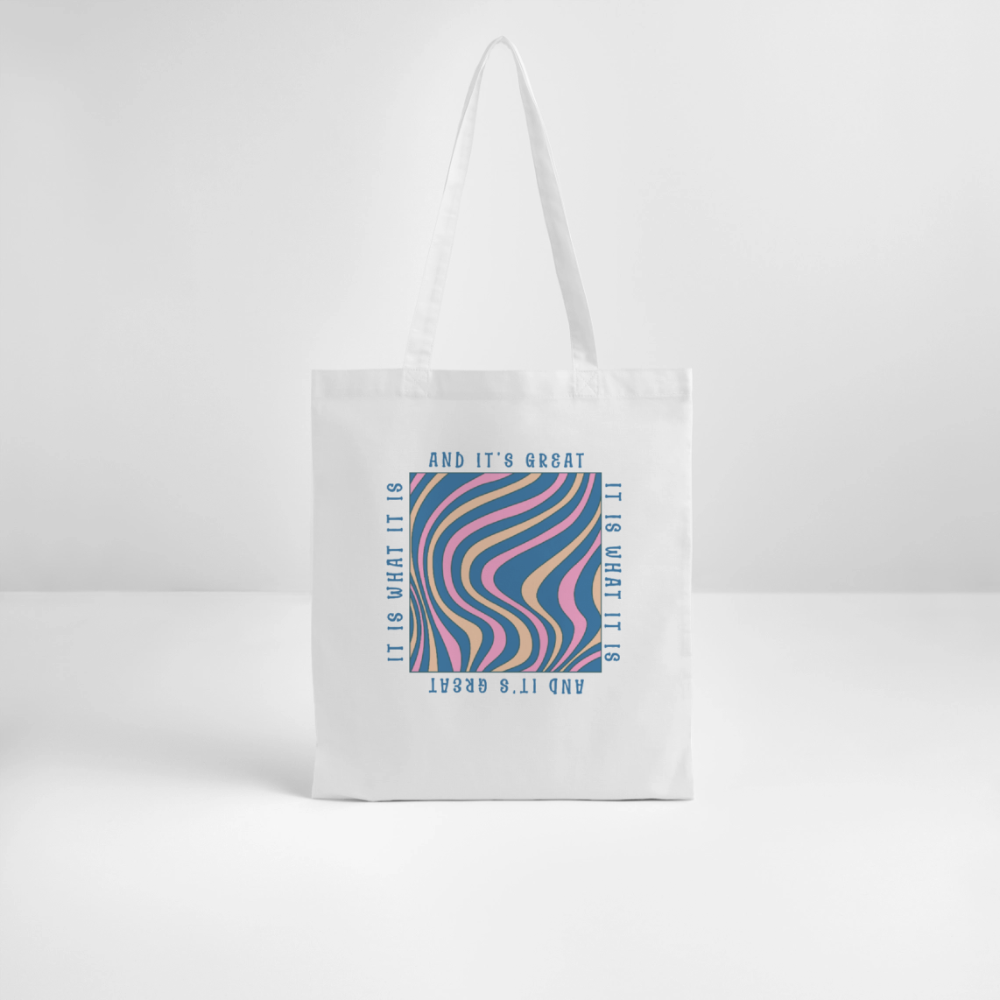 Jutebeutel Bio | It Is What It Is Design | Nachhaltig & Stylisch - Weiß