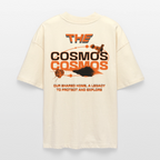 THE COSMOS | Sustainable Space Graphic Tee | Organic Oversized Shirt Unisex - Weißgrau