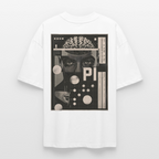Cerebral Orbit Backprint – Premium Bio Oversized Unisex Shirt mit Gehirn- und Raumfahrt-Design