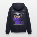 Warp Drive Unisex Premium Bio Zipper Hoodie – "Engage" Sci-Fi Raumschiff Fleece - Navy