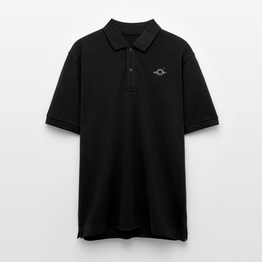 Schwarzes Loch Poloshirt "DECAY" | 100% Bio-Baumwolle im Unisex-Schnitt - Schwarz