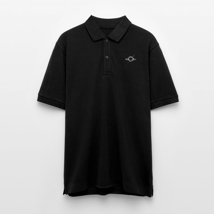 Schwarzes Loch Poloshirt "DECAY" | 100% Bio-Baumwolle im Unisex-Schnitt - Schwarz