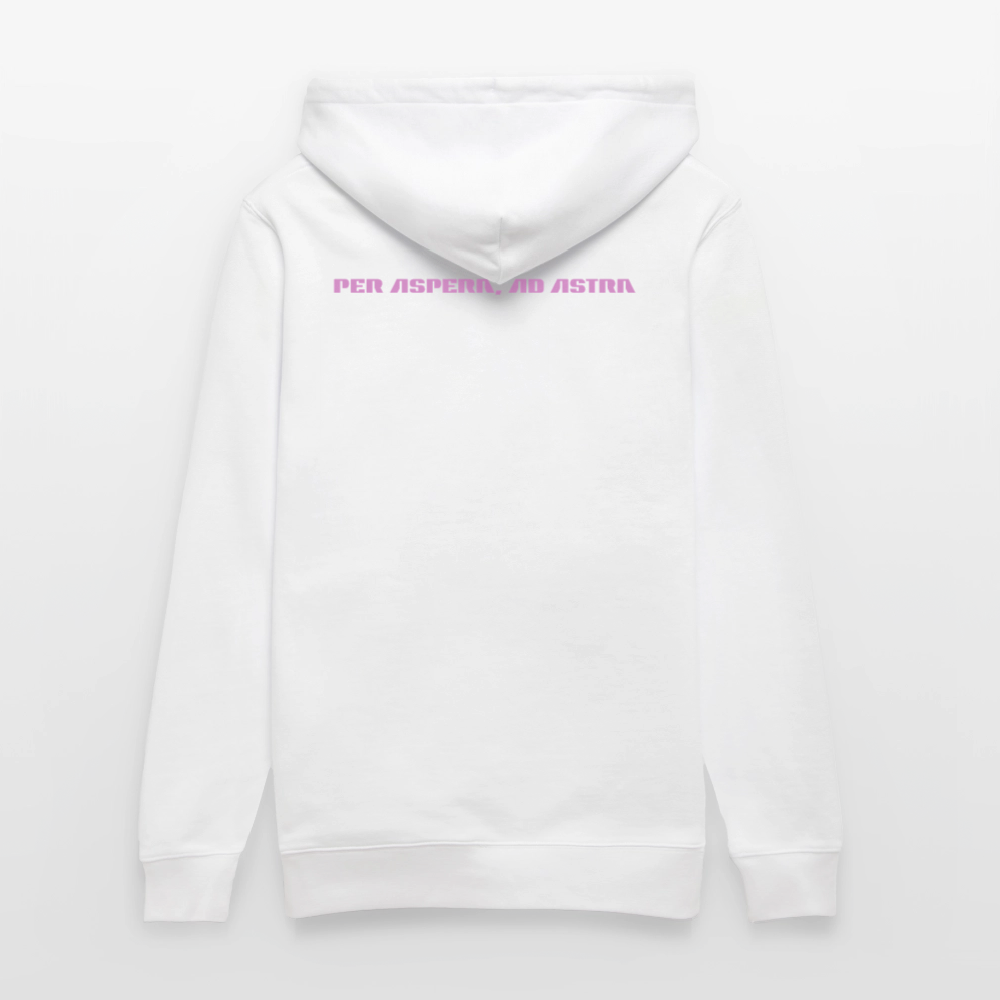Unisex Hoodie Bio – "Show Me Your Booster Baby" | Astronauten-Vibes & Space-Look - Weiß