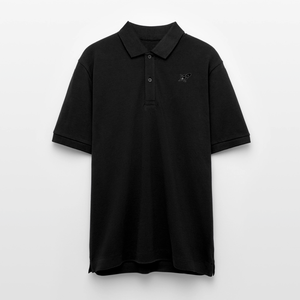 Rocke Woman Luise Raketen-Poloshirt | 100% Bio-Baumwolle im Unisex-Schnitt - Schwarz