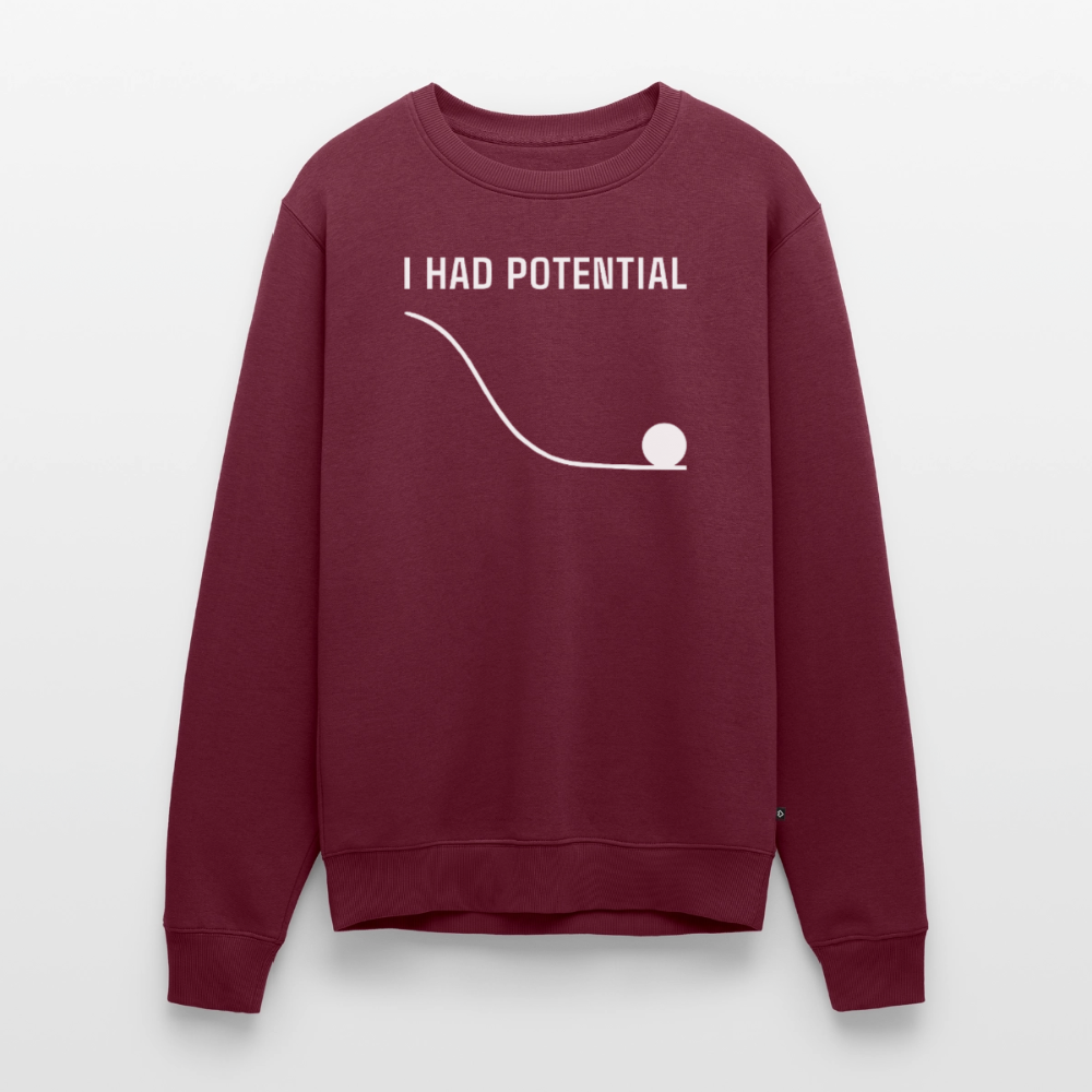 "I Had Potential" Premium Pullover | Physik Nerd Sweatshirt - Burgunderrot