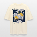 Oversized Unisex Bio T-Shirt „Sticky Mango“ – Streetwear Backprint | Planet Pioneers - Natur