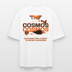 THE COSMOS | Sustainable Space Graphic Tee | Organic Oversized Shirt Unisex - Weiß