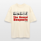The Usual Suspects Shirt – Oversized Bio T-Shirt mit Kult-Design | Unisex & Nachhaltig - Weißgrau