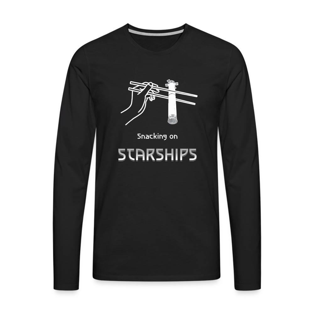 Snacking on Starships - Premium Long Sleeve - Schwarz