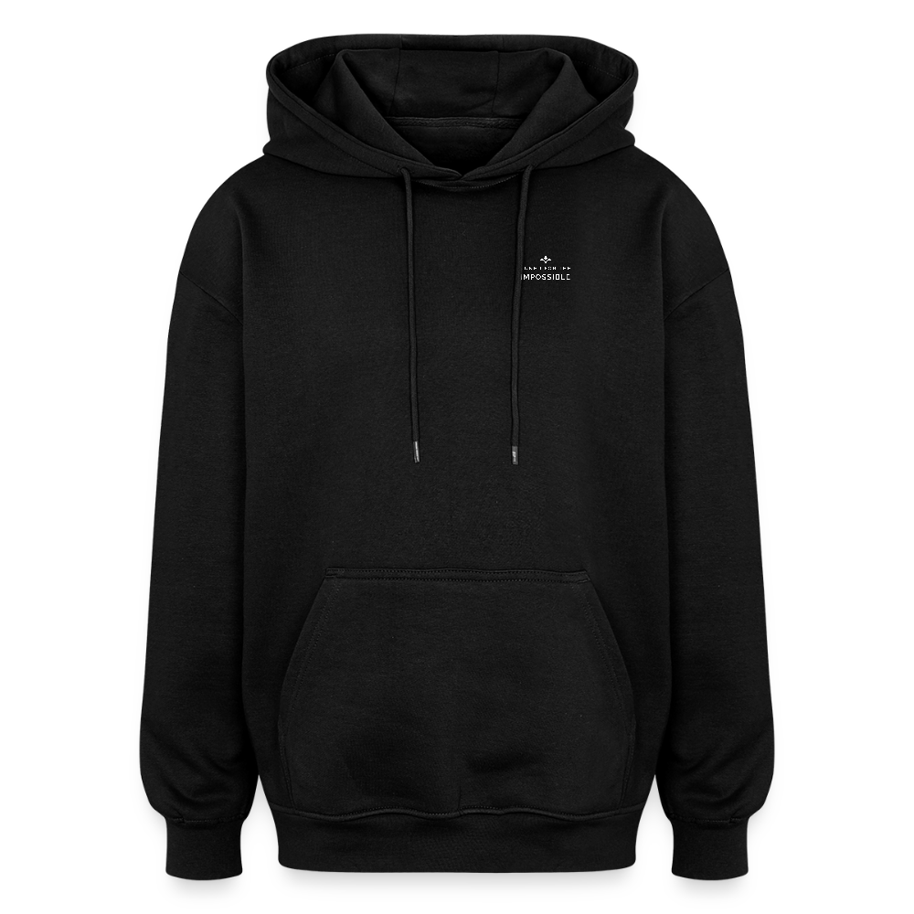 Motivierender Oversized Unisex Hoodie in Premium Qualität | Engineered For Extremes - Schwarz