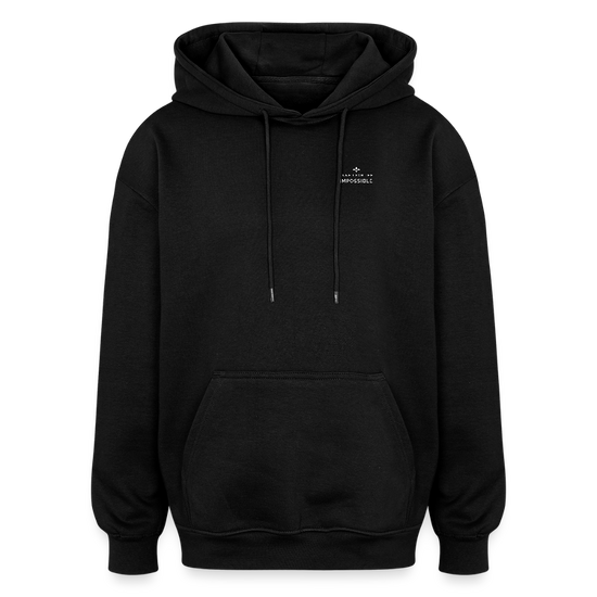 Motivierender Oversized Unisex Hoodie in Premium Qualität | Engineered For Extremes - Schwarz