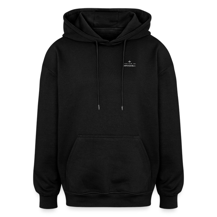 Motivierender Oversized Unisex Hoodie in Premium Qualität | Engineered For Extremes - Schwarz
