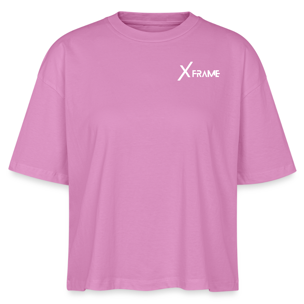 XFRAME Nova Boxy Bio-T-Shirt Damen – Oversized Bio-Shirt mit Fitness-Silhouette - Pink