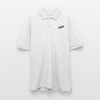 Black Hole Poloshirt | 100% Bio-Baumwolle im Unisex-Schnitt - Weiß meliert