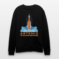 Artemis Mission Bio Sweatshirt Unisex – To The Moon And Beyond | Nachhaltiger Weltraum Pullover - Schwarz