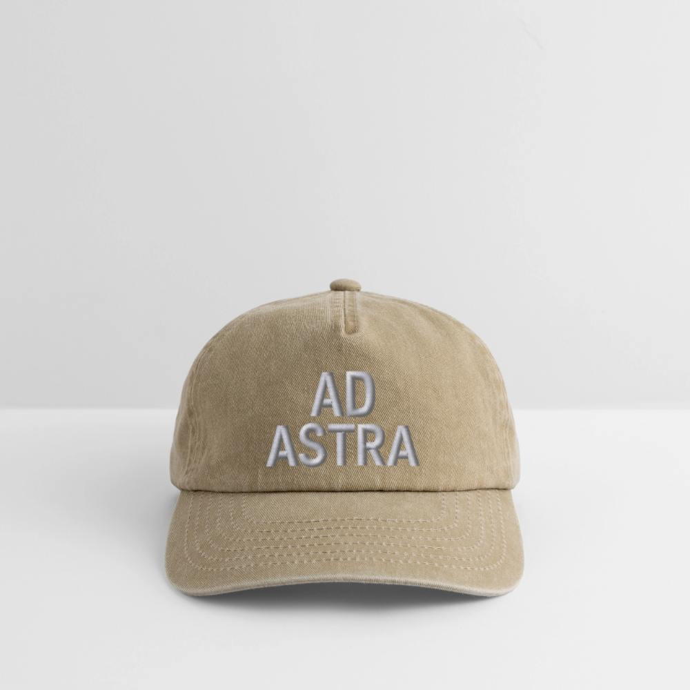 AD ASTRA Vintage Cap – Premium Relaxed Fit mit Stickdesign - Vintage Beige