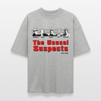 The Usual Suspects Shirt – Oversized Bio T-Shirt mit Kult-Design | Unisex & Nachhaltig - Grau meliert