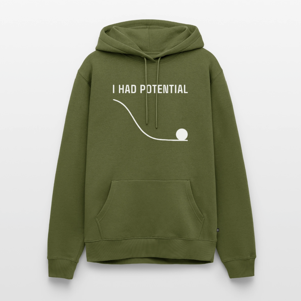 "I Had Potential" Premium Hoodie | Lustiger Physik Nerd Pullover - Khaki