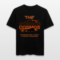 THE COSMOS | Eco‑Friendly Space Cotton Tee | Organic Relaxed Fit T‑Shirt Unisex - Schwarz