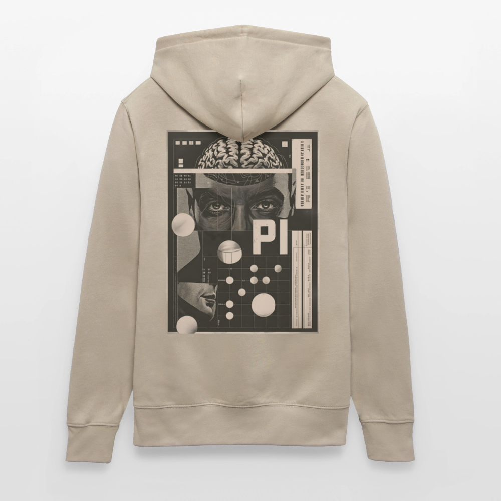 Cerebral Orbit Backprint – Premium Bio Hoodie Stanley/Stella Cruiser, Unisex, Space-Inspired Design