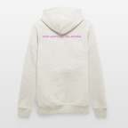 Unisex Hoodie Bio – "Show Me Your Booster Baby" | Astronauten-Vibes & Space-Look - Beige meliert