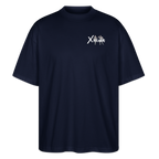 Premium Organic Unisex Oversized Shirt Team XFrame 2 | Stylisches Bodybuilding Shirt - Navy