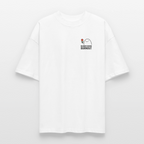 Premium Oversized Shirt „Blumen gegen Burnout“ | Nachhaltig, Bio-Baumwolle, Unisex - Weiß