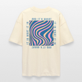 Premium Oversized Lifestyle Shirt | It Is What It Is Design | 100%-Bio Baumwolle Unisex - Weißgrau