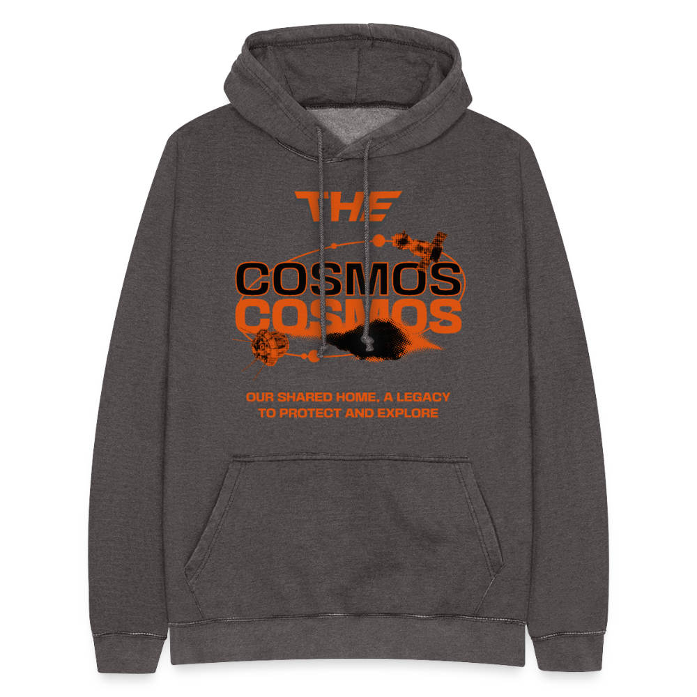 THE COSMOS | Sustainable Premium Vintage Space Hoodie Unisex - Vintage Grau