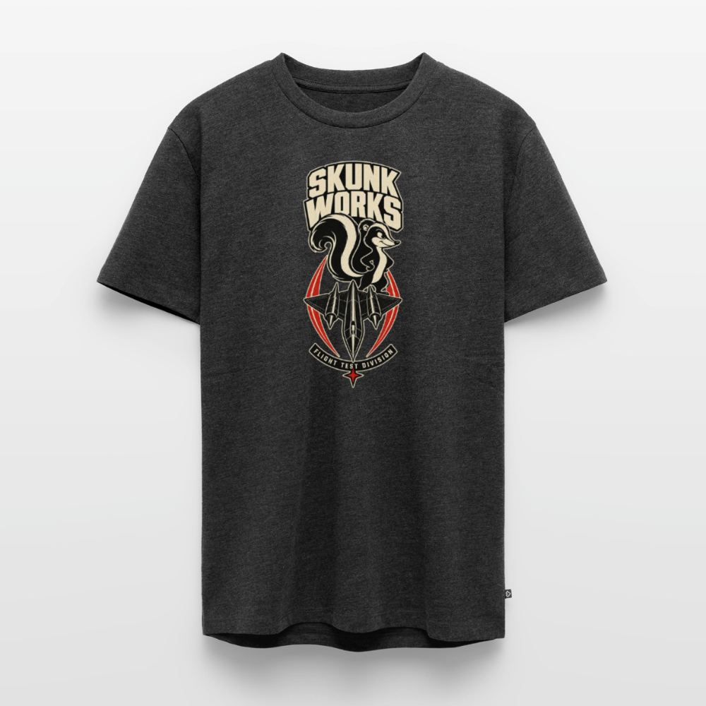 Skunk Works Premium T-Shirt | SR-71 Blackbird Black Projects - Anthrazit meliert