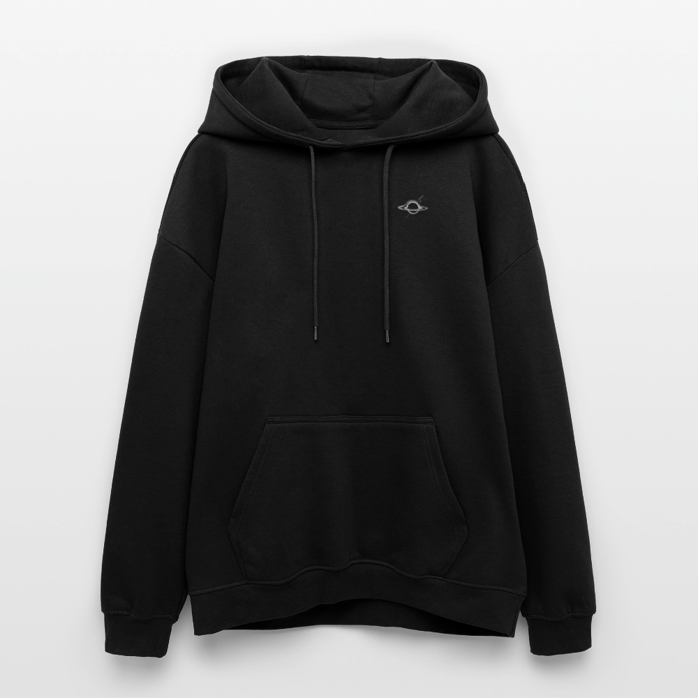 Premium Oversized Hoodie DECAY | Unisex Kapuzenpullover mit Black Hole Design & Backprint - Schwarz
