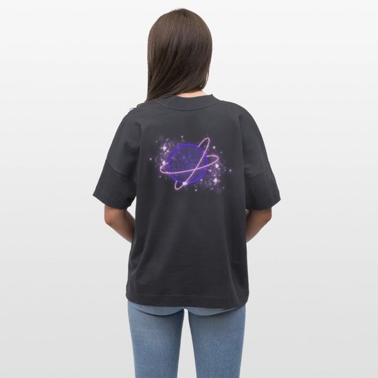 Galactic Romance - Premium Organic Oversized Shirt - Indigoblau