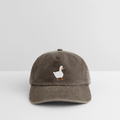 Edgy Vintage Basecap „Duck Around and Find Out“ Cap | Premium Cap Streetstyle-Looks - Vintage Braun