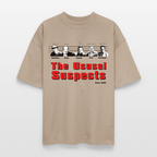 The Usual Suspects Shirt – Oversized Bio T-Shirt mit Kult-Design | Unisex & Nachhaltig - Steingrau