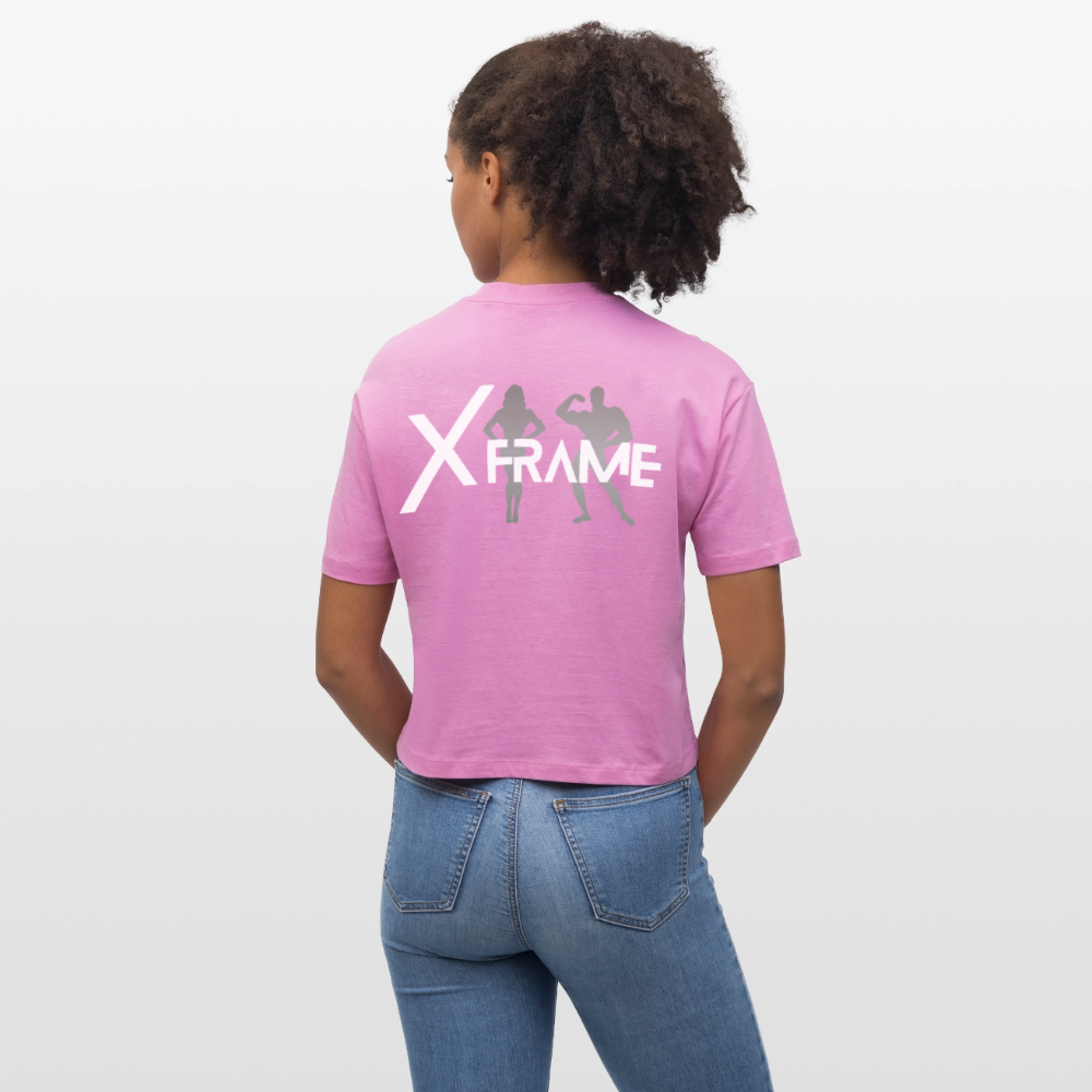 XFRAME Nova Boxy Bio-T-Shirt Damen – Oversized Bio-Shirt mit Fitness-Silhouette - Pink