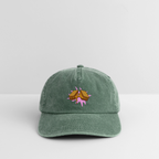 Vintage Cap "Pull Day – Stretch Your Limits" | Fitness Lifestyle Accessoire - Vintage Flaschengrün 