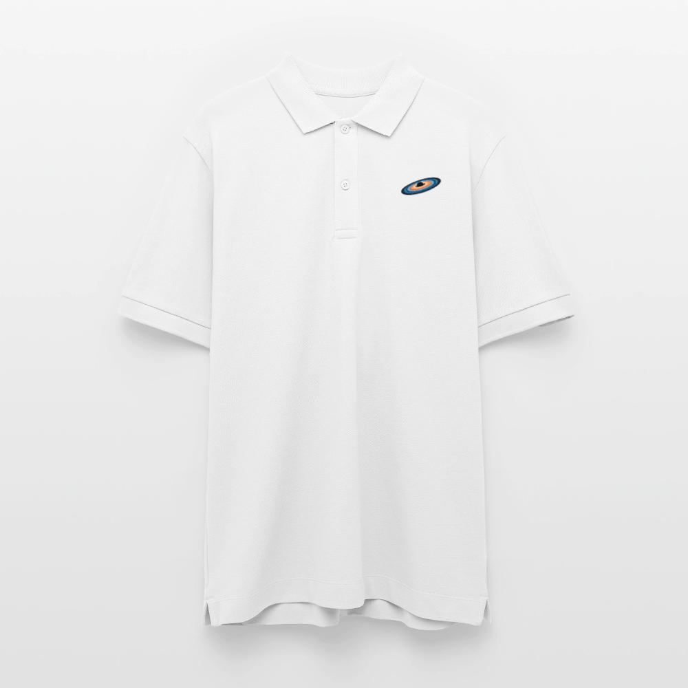 Black Hole Poloshirt | 100% Bio-Baumwolle im Unisex-Schnitt - Weiß