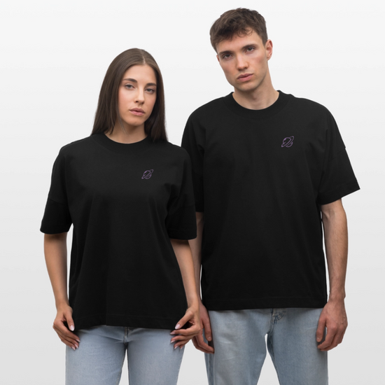 Exploring Tomorrow - Oversized Bio-T-Shirt (Dark) - Schwarz