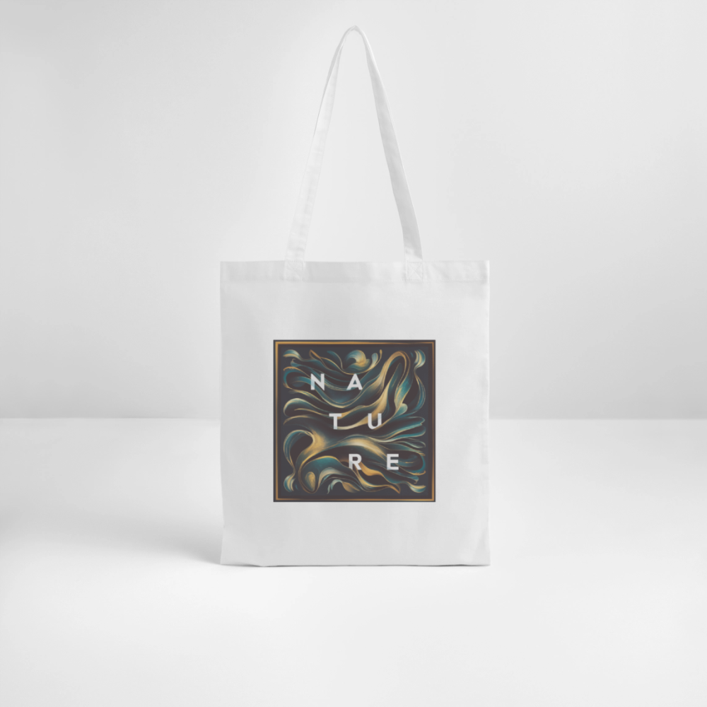 Nachhaltiger Bio-Jutebeutel mit einzigartigem Nature-Design | Mad by Nature - Weiß
